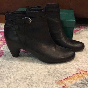 Black booties - like new!